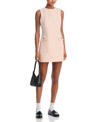long sleeve mesh lace dress Light Pink Mesh Lace Long-Sleeve Midi Dress With Petite Sequin Embelli