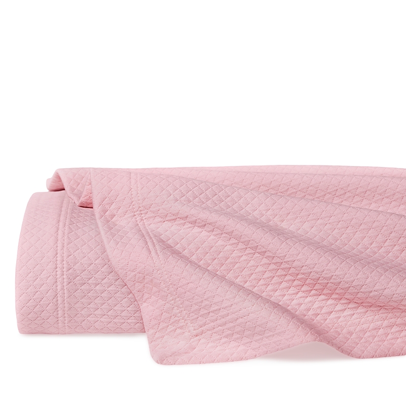 Sferra Rombo Cotton Diamond Matelasse Coverlet, King In Carnation