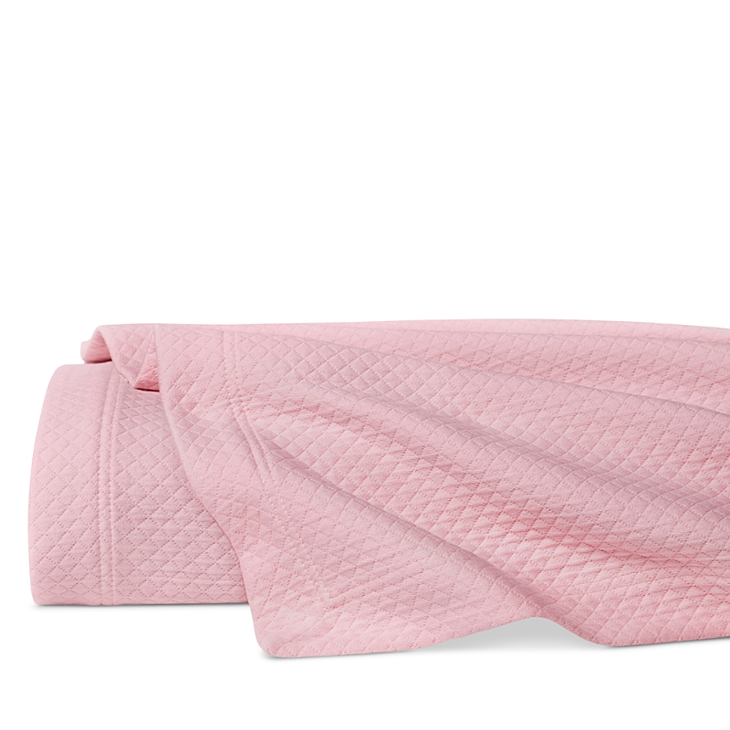 Sferra Rombo Cotton Diamond Matelasse Coverlet, Full/queen In Carnation