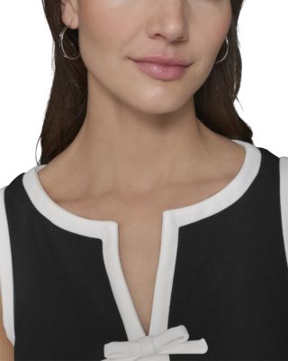 Split V Neck Sleeveless Dress