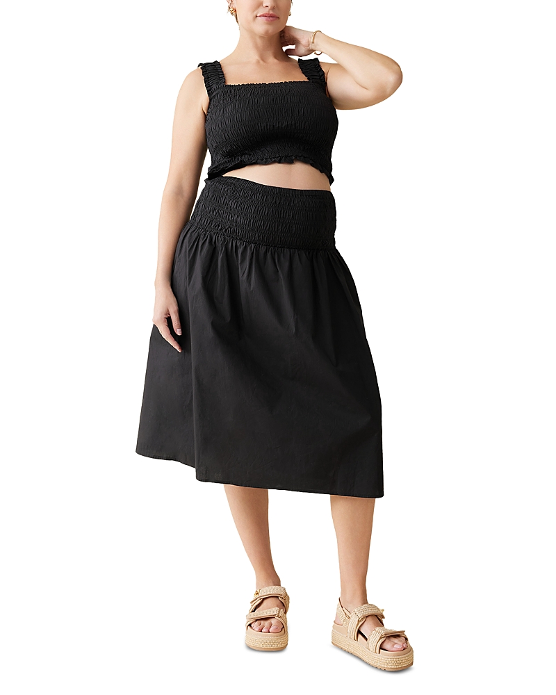 Ingrid & Isabel Poplin Tank Set In Black