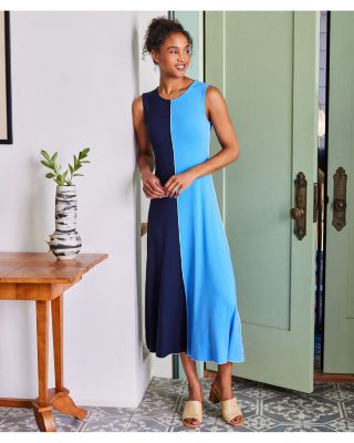 Color Blocked Midi Dress