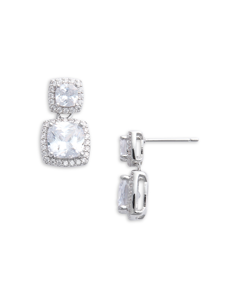 Shop Aqua Strass Earrings - Exclusive In Silver