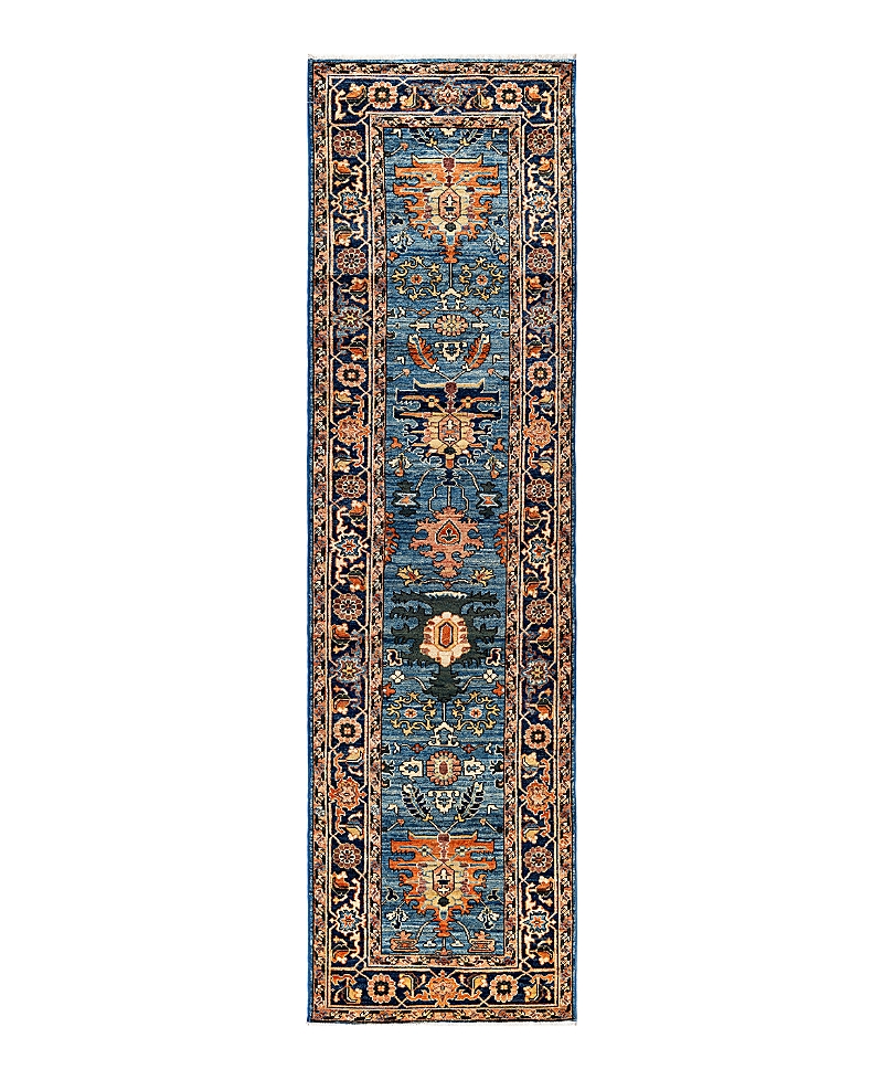 Bloomingdale's Serapi M1945 Runner Area Rug, 2'7 X 9'5 In Light/blue