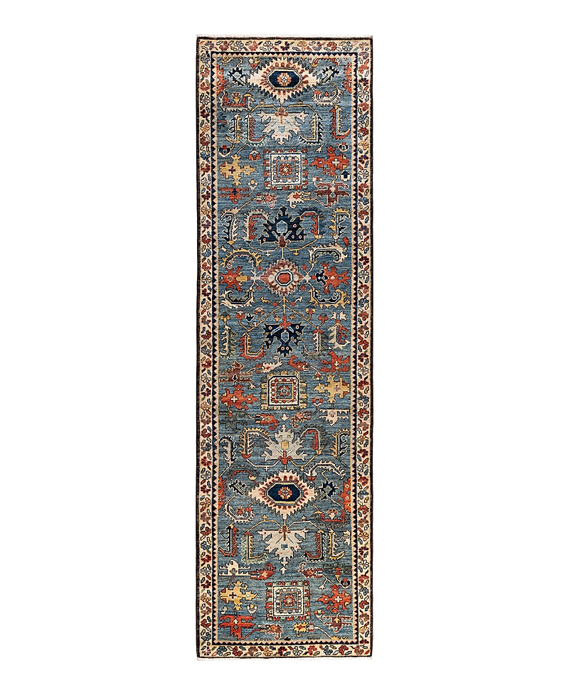 Bloomingdale's Serapi M1945 Runner Area Rug, 2'8 X 9'6 In Light/blue