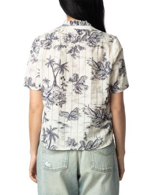 Topher Coton Tropical Island Top