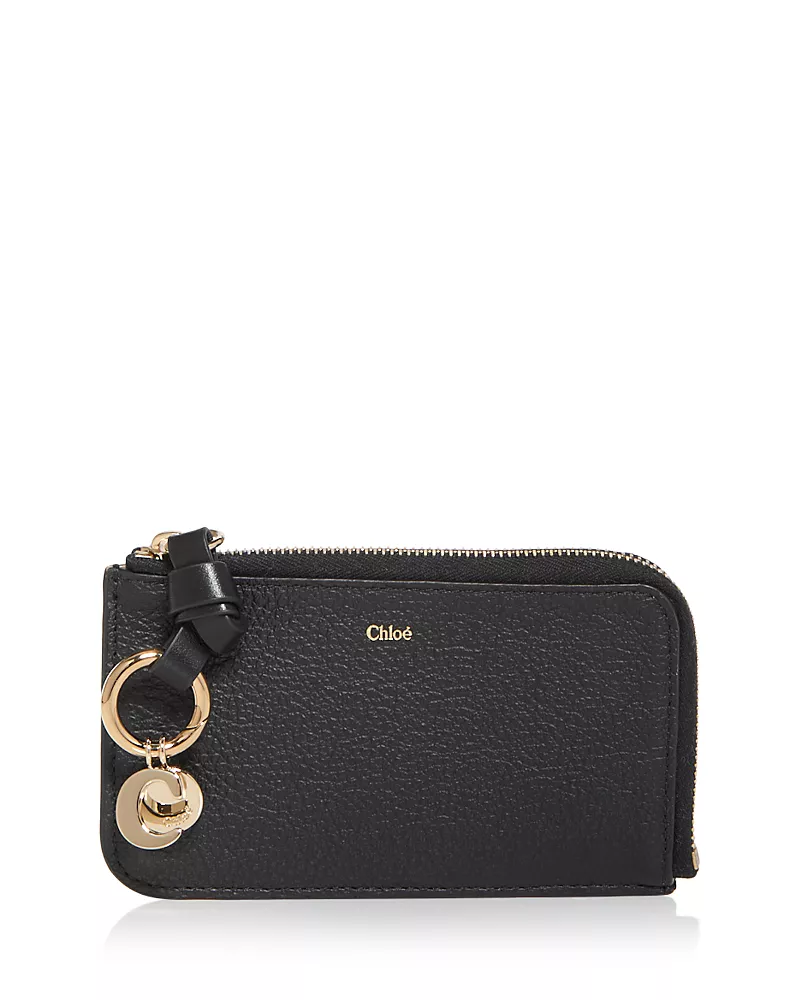 Chloe Alphabet Small Leather Zip Wallet