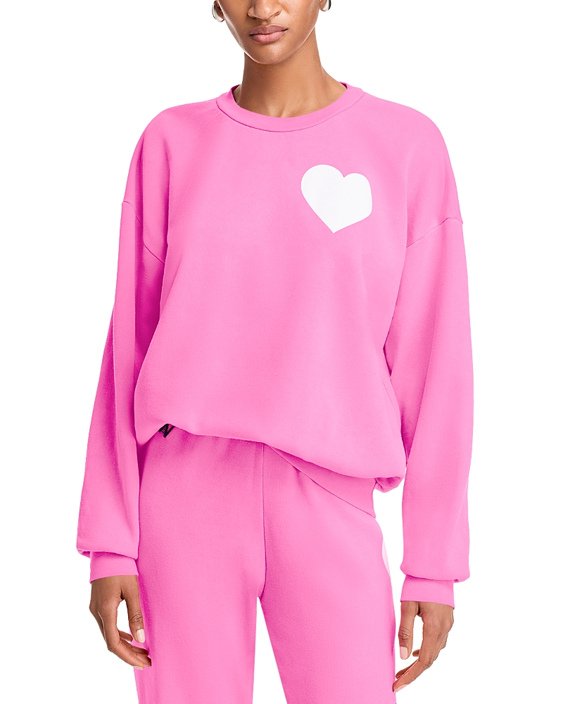 Aviator Nation Heart Stitch Crewneck Sweatshirt - Exclusive