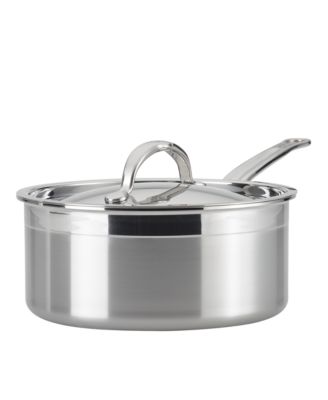 Hestan - ProBond&reg; Forged 3-Quart Professional Clad Stainless Steel Saucepan with Lid