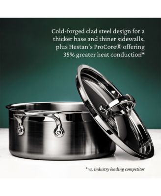 ProBond&reg; Forged 3-Quart Professional Clad Stainless Steel Soup Pot with Lid
