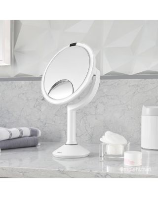 10" Sensor Makeup Mirror, Trio Magnification & Adjustable Brightness