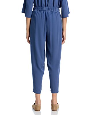 Silk Pleated Lantern Pants