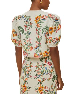 Delicate Forest Scarves Blouse