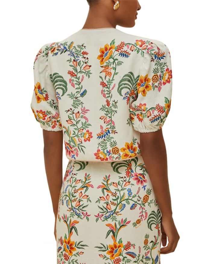 Delicate Forest Scarves Blouse