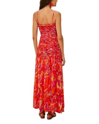 Flying Birds Ruffled Dress