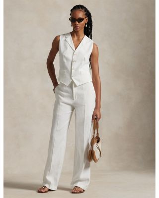 Straight Linen Pants