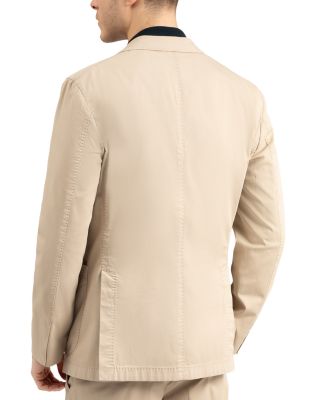 Garment Dyed Cotton Twill Slim Fit Suit