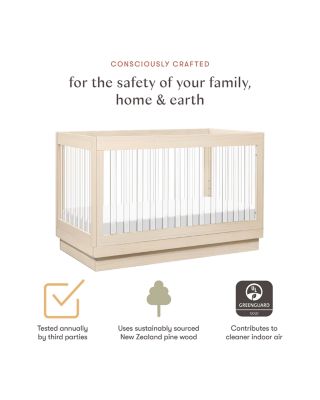 Harlow Acrylic 3-in-1 Convertible Crib