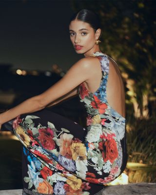 Alice+Olivia■Delora Open Back Maxi Dress■ドレス Alice and Olivia Delora Open Back Maxi Dress | Bloomingdale's