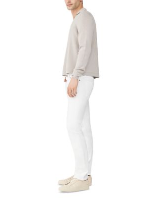 Russell Slim Straight Fit Jeans in Whiteout White