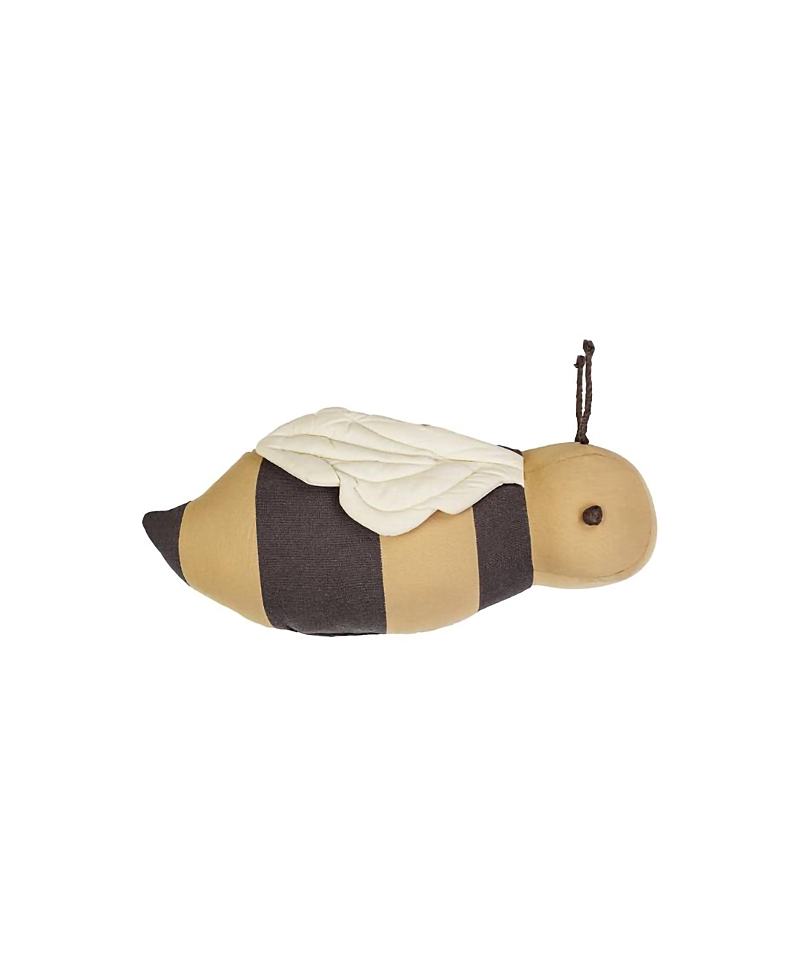 Lorena Canals Buzzy Bee Cushion In Honey/dark Grey/natural