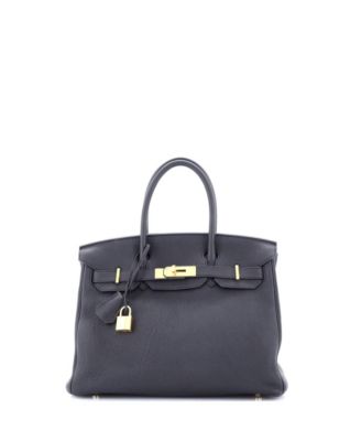 Pre-Owned HERMÈS - Birkin 30 Handbag Black Togo with Gold Hardware