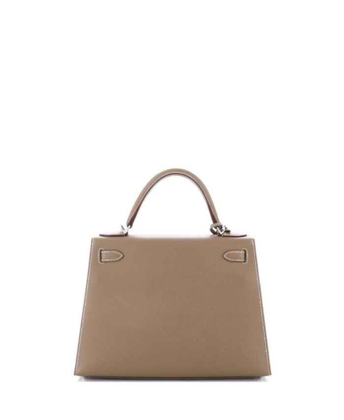 Kelly 28 Handbag Epsom with Palladium Hardware