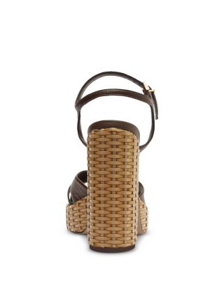 Women&#39;s Keefa Straw High Heel Platform Sandals