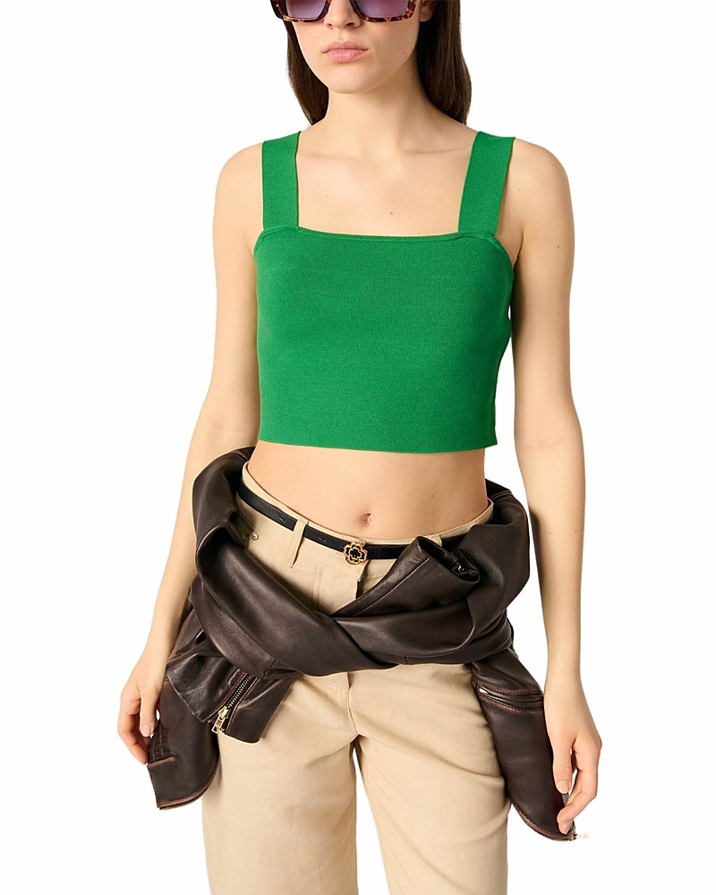 Shop Maje Knit Crop Top
