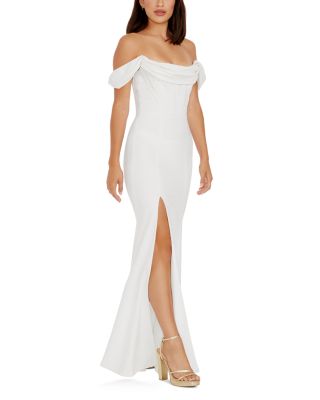 Melania Off-the-Shoulder Gown