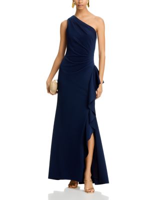 One Shoulder Ruffled Dress - Exclusive