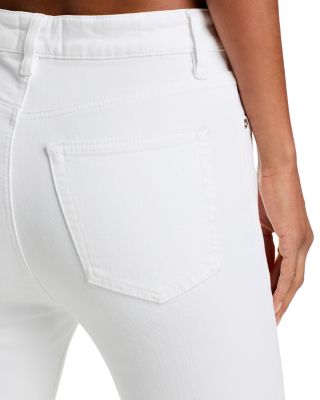 The Pencil High Rise Ankle Jeans in White