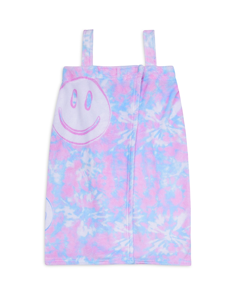 Iscream Girls' Tie Dyed Smiles Spa Wrap - Little Kid, Big Kid In Purple