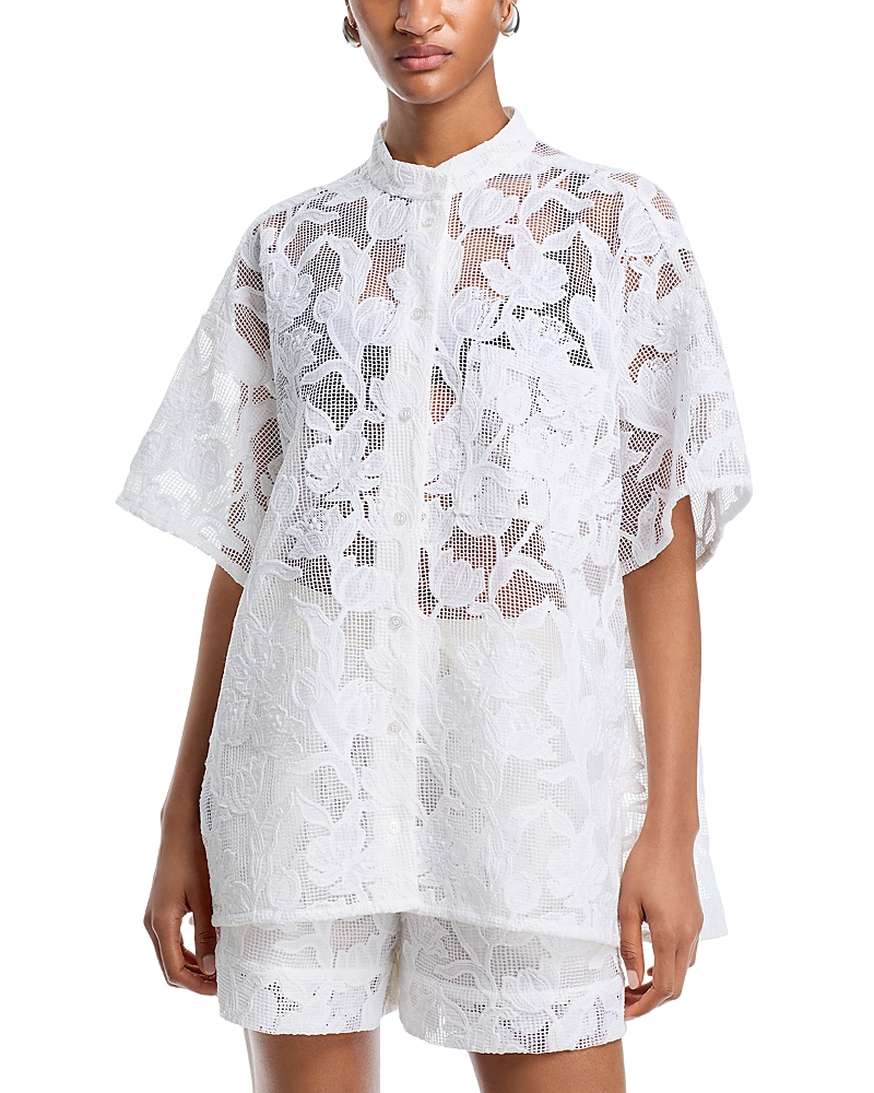Essentiel Antwerp Oversized Floral Lace Shirt