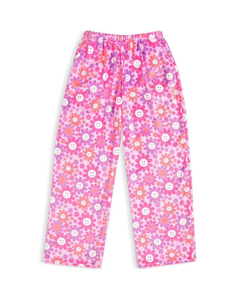 Shop Iscream Girls' Groovy Smiles Plush Pants - Little Kid, Big Kid In Multi