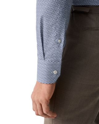 Slim Fit Printed Button Front Shirt