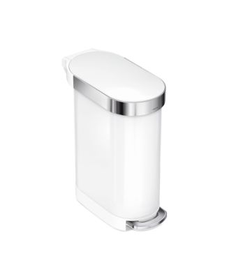 45 Liter Slim Kitchen Trash Can with Liner Pocket