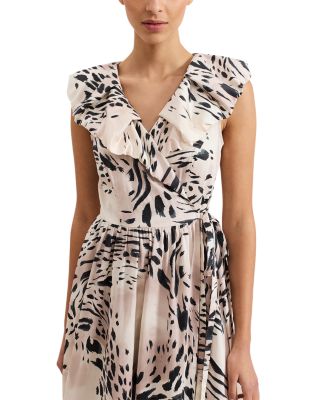 Trix Leopard Wrap Dress