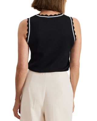 Liz Scalloped Edge Tank Top