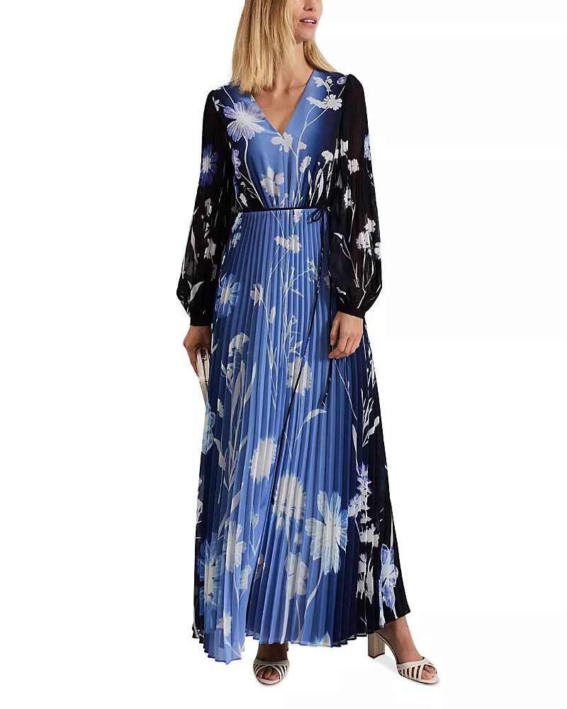 Phase Eight Annie Pleated Maxi Dress