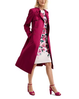 Cheryl Fitted Trench Button Up Jacket