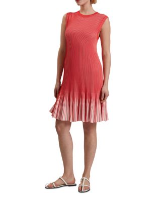 Lilyo Textured Striped Flippy Skirt Dress