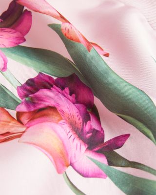 Meralll Woven Front Printed Cardigan