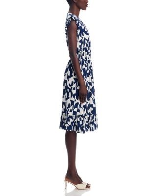 Ruffled Trim Smocked Waist Dress