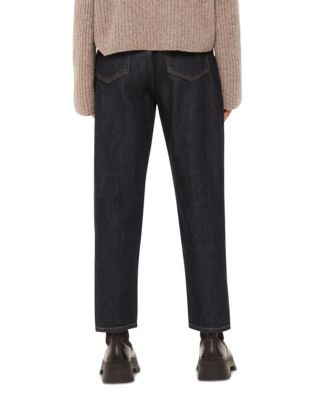 Authentic High Rise Barrel Leg Jean in Dark Denim