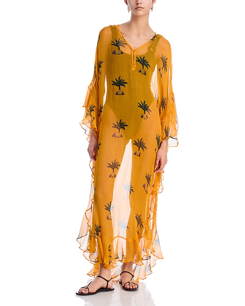 Coniglio Palm Beach Marjorie Printed Caftan Maxi Dress