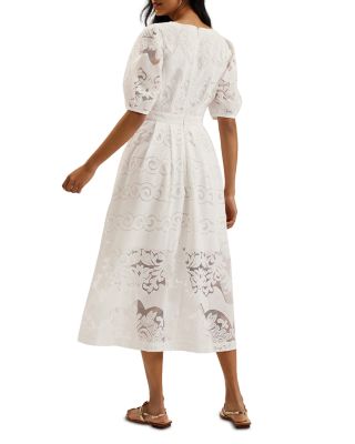 Agnel Lace Midi Dress