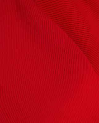 Amelyaa Ribbed Sculpted Sleeve Sweater