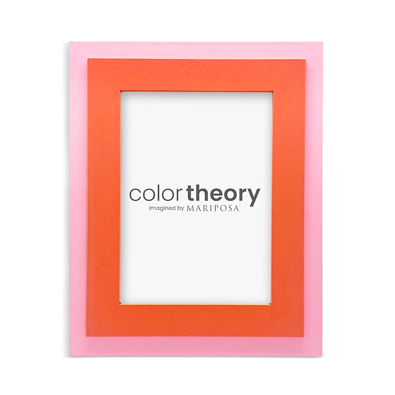 Mariposa Tiered Tangerine And Pink Frame, 5 X 7 In Tangerine Pink