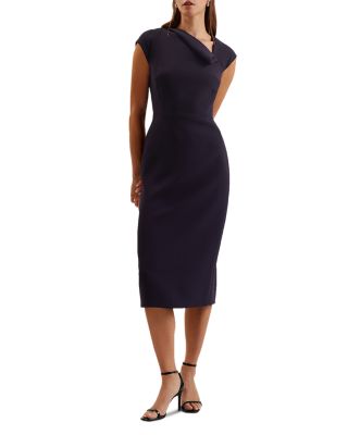 Bayree Asymmetric Midi Dress
